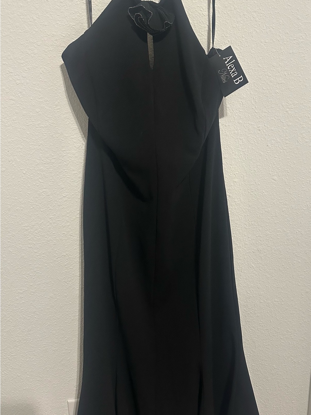 Black Halter Evening Dress